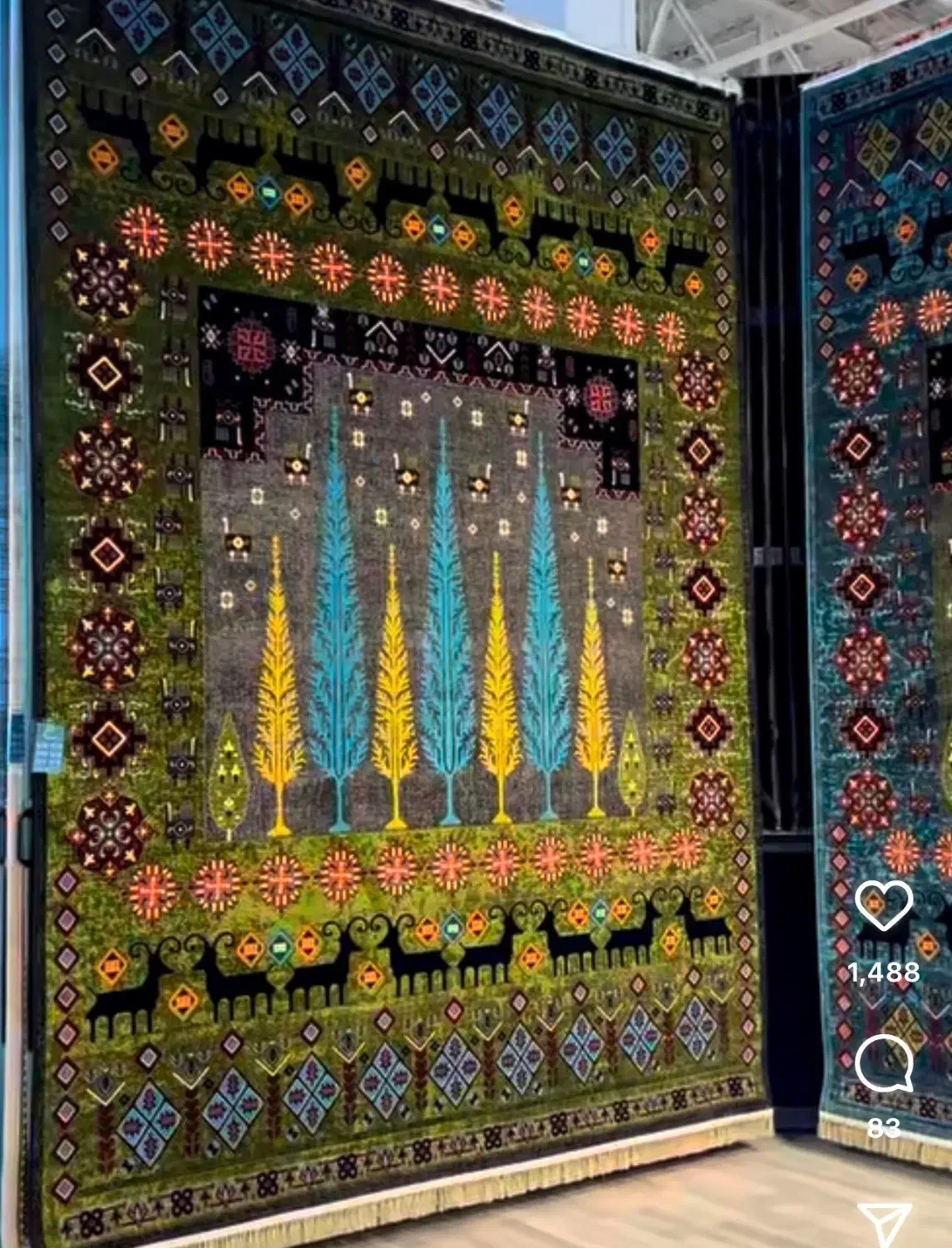 فرش پایتخت کاشان1500شانه کد ۵۵۵۵۵|فرش|شیراز, عادل آباد|دیوار