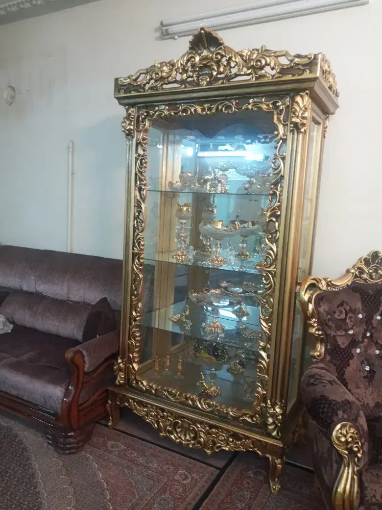 بوفه چوب گردو|بوفه، ویترین، کنسول|تهران, ارجمندی راد|دیوار