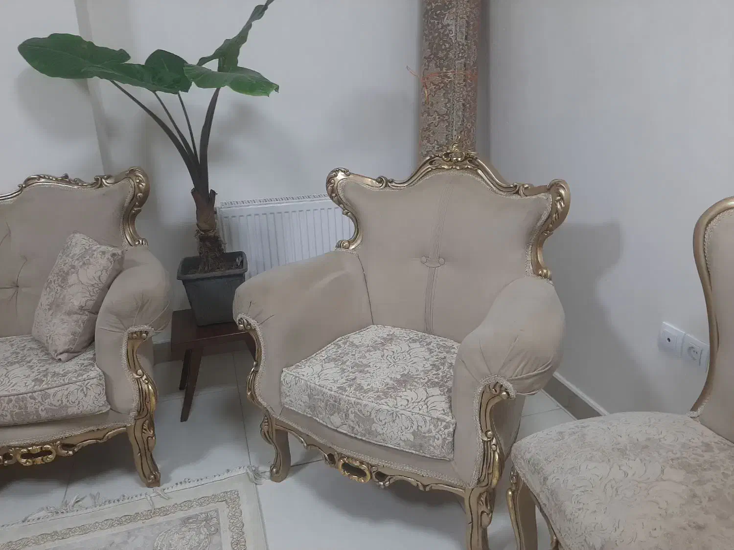 مبل استیل تمام چوب ترک ۹نفره نونو زیرقیمت|مبلمان خانگی و میز عسلی|پاکدشت, پاکدشت (مامازند)|دیوار