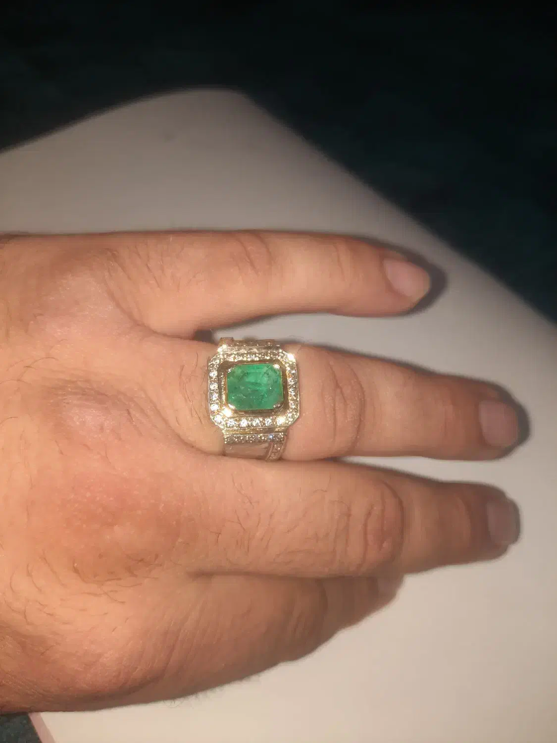 انگشتر جواهر  زمرد  پنج شیر افغانستان  رنگ خاص|جواهرات|خمینی‌شهر, |دیوار