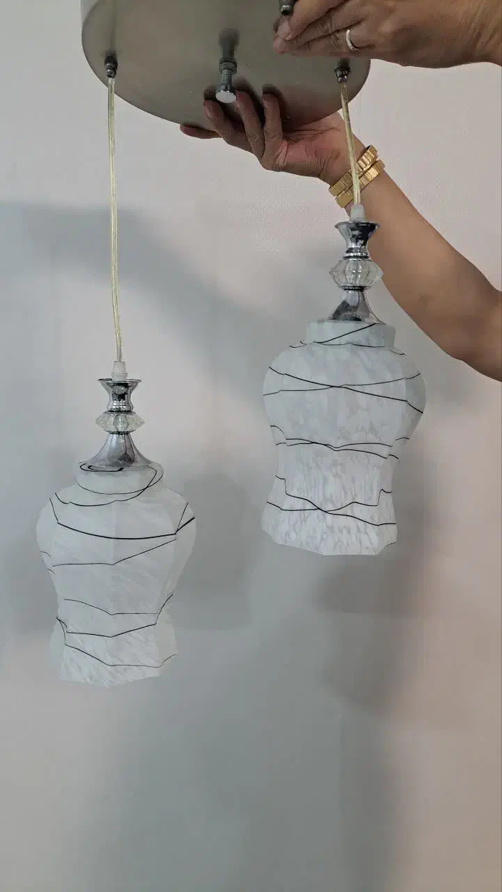 لوستر دوشاخه|لوستر و چراغ آویز|شیراز, انجیر|دیوار