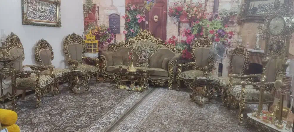 مبل سلطنتی نو|مبلمان خانگی و میز عسلی|کاشان, شهدا|دیوار