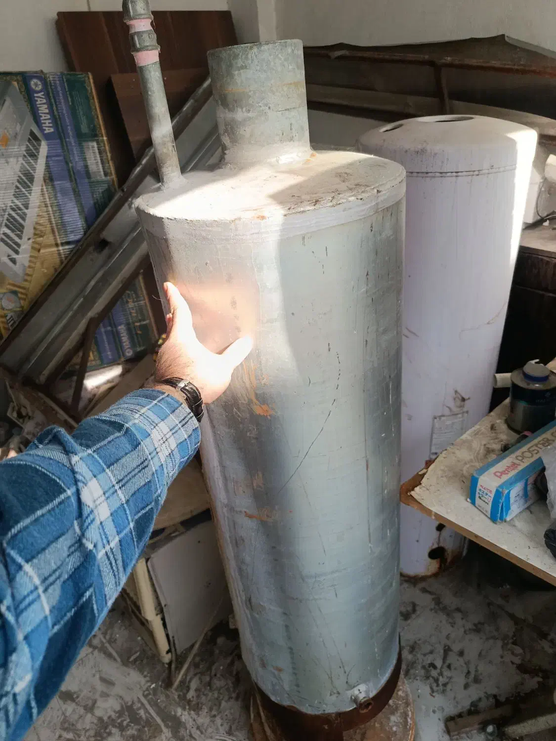 آبگرمکن ضایعاتی 40 گالن|آبگرمکن، پکیج، شوفاژ|ساری, |دیوار