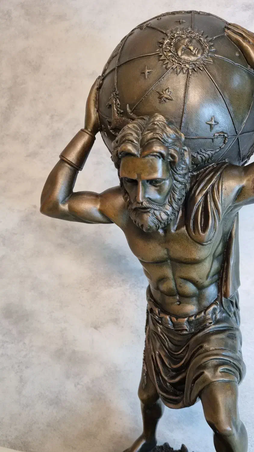 مجسمه برنزی اطلس|مجسمه، تندیس، ماکت|تهران, فردوسی|دیوار