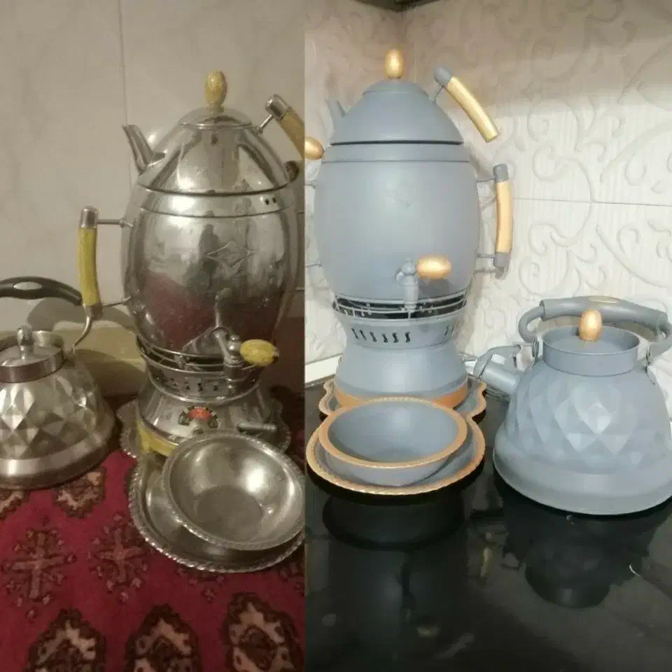 دکوپاژ وسایل|قوری، کتری، قهوه‌ساز دستی|بیرجند, |دیوار