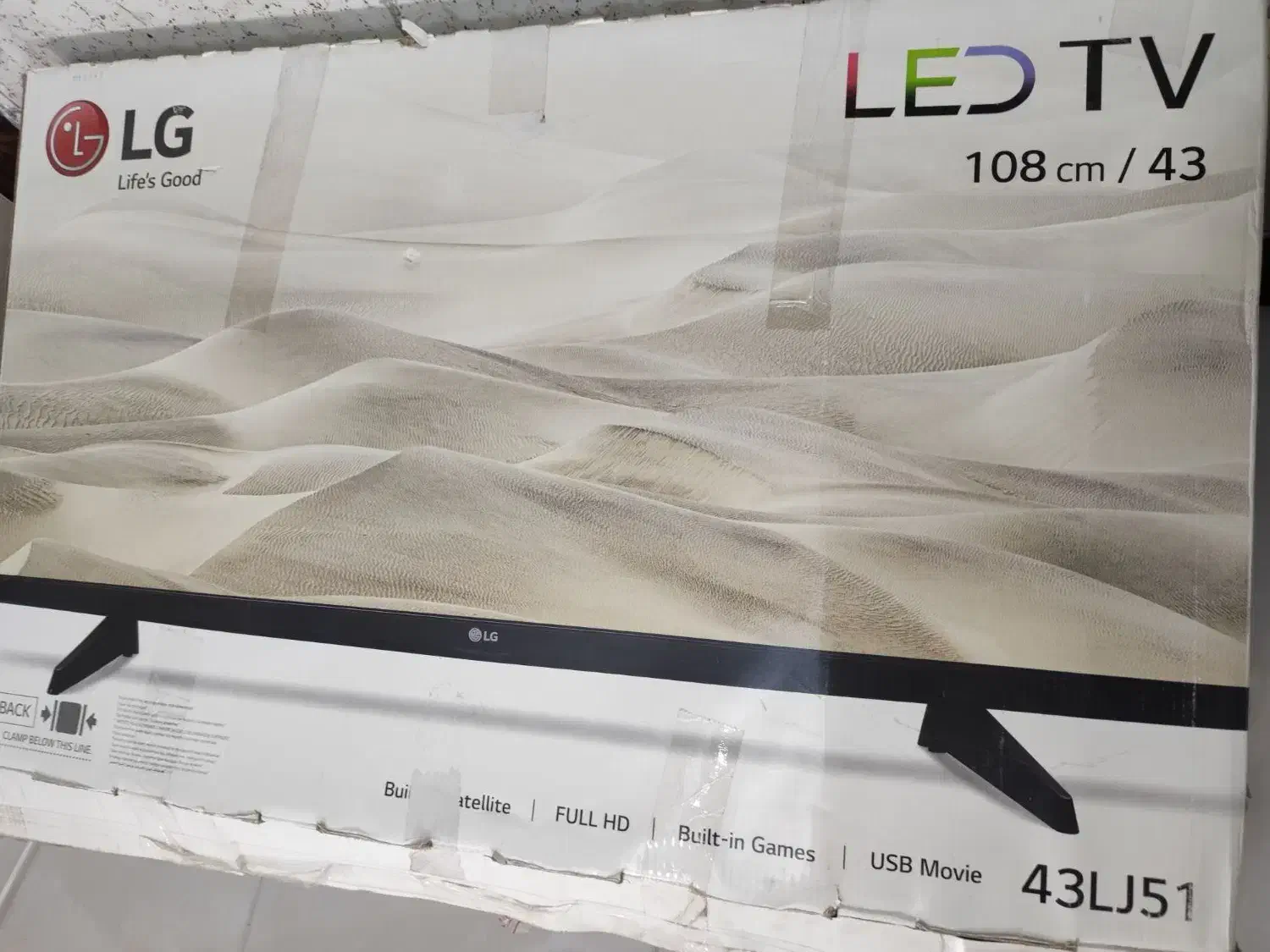 تلویزیون 43اینچ ال جی|تلویزیون و پروژکتور|سنندج, |دیوار