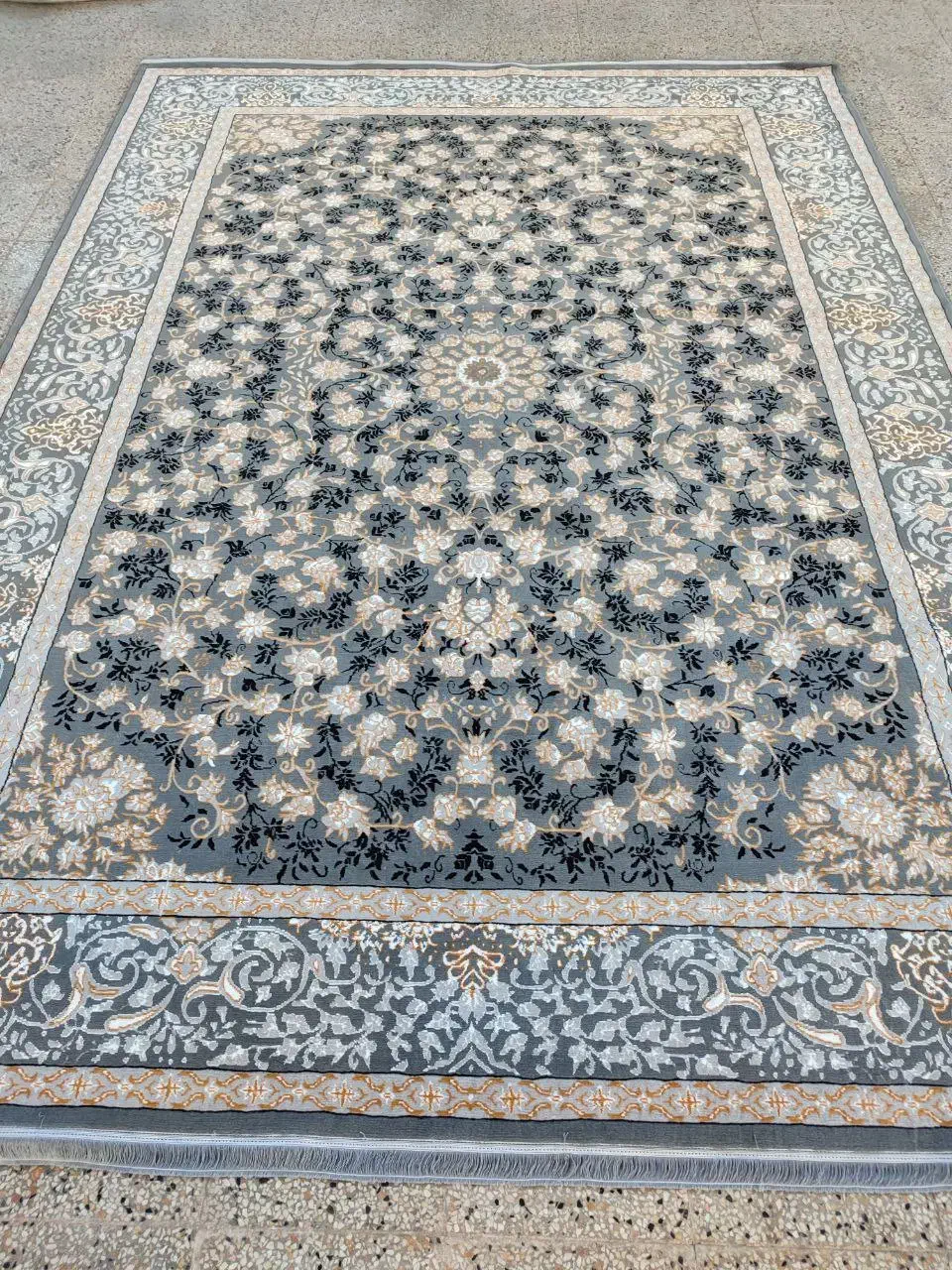 فرش نقشه تلما دودی ۱۲ - ۹ - ۶ متری نو|فرش|فلاورجان, |دیوار