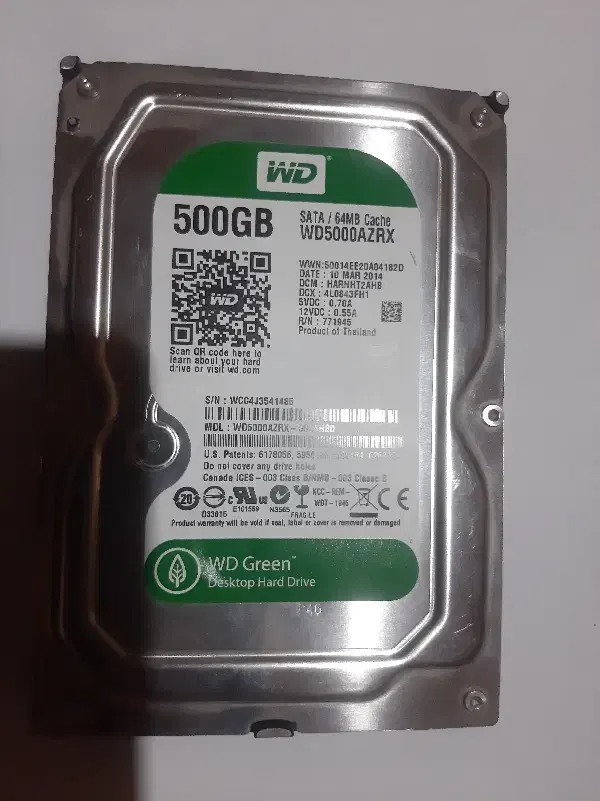 هارد اینترنال 500 gb wd دیجیتال وسترن ۶۴mb cash|قطعات و لوازم جانبی رایانه|یاسوج, |دیوار