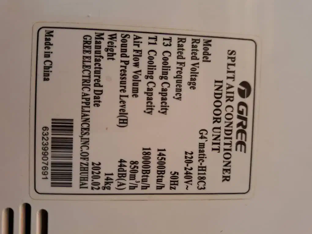 گری  G4'matic-H18C3|کولر گازی و فن‌کوئل|اهواز, شهرک برق|دیوار