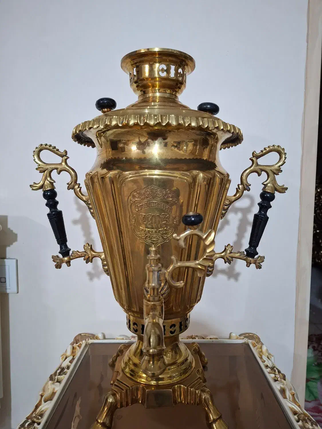 سماور ۱۰ لیتری ذغالی لوکس و کلکسیونی زیبا انتیک|سماور، چایساز، قهوهساز|تهران, افسریه جنوبی|دیوار