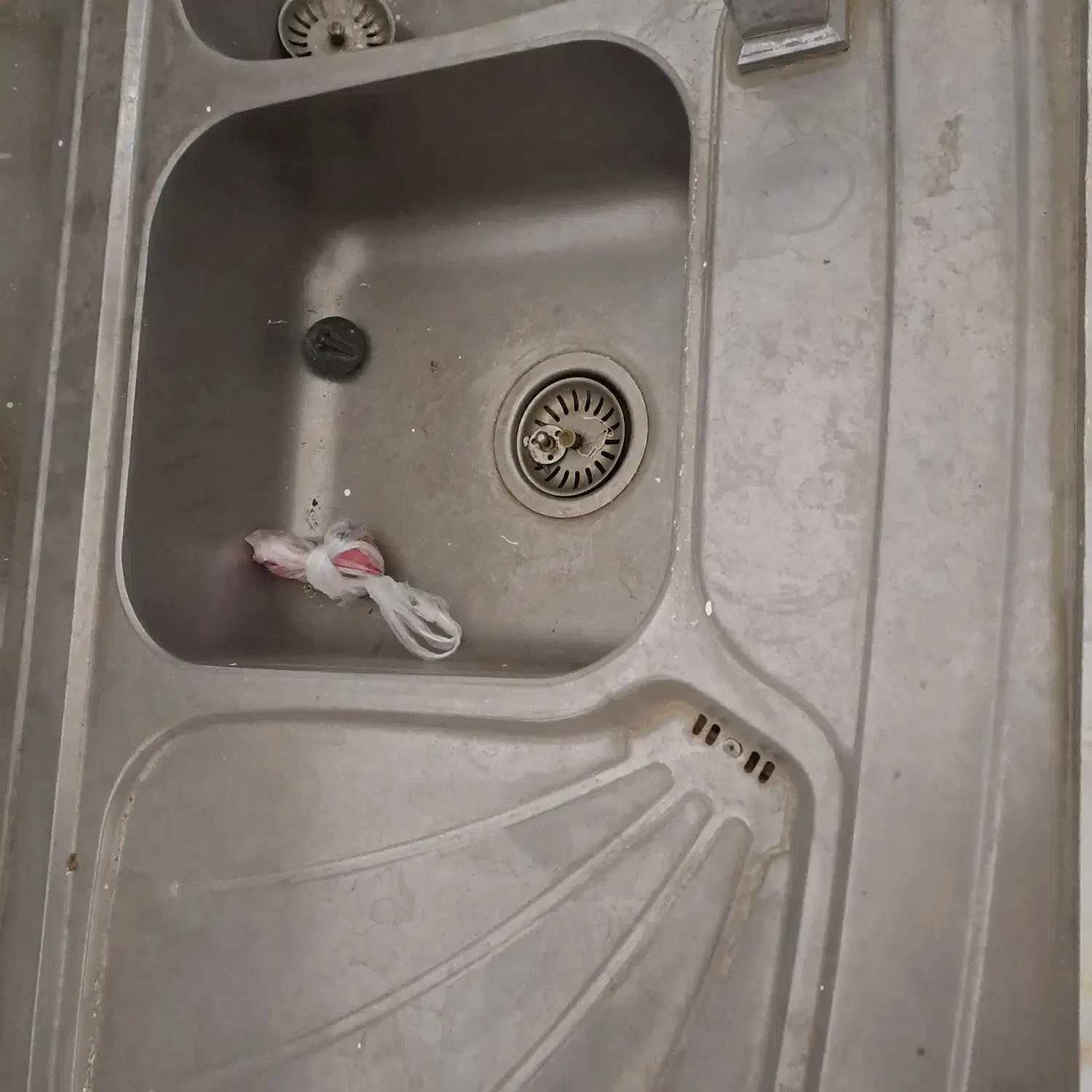 سینک دوقلو همراه باشیر اب|مصالح و تجهیزات ساختمان|مشهد, شهرک لشکر (شهرک غرب)|دیوار