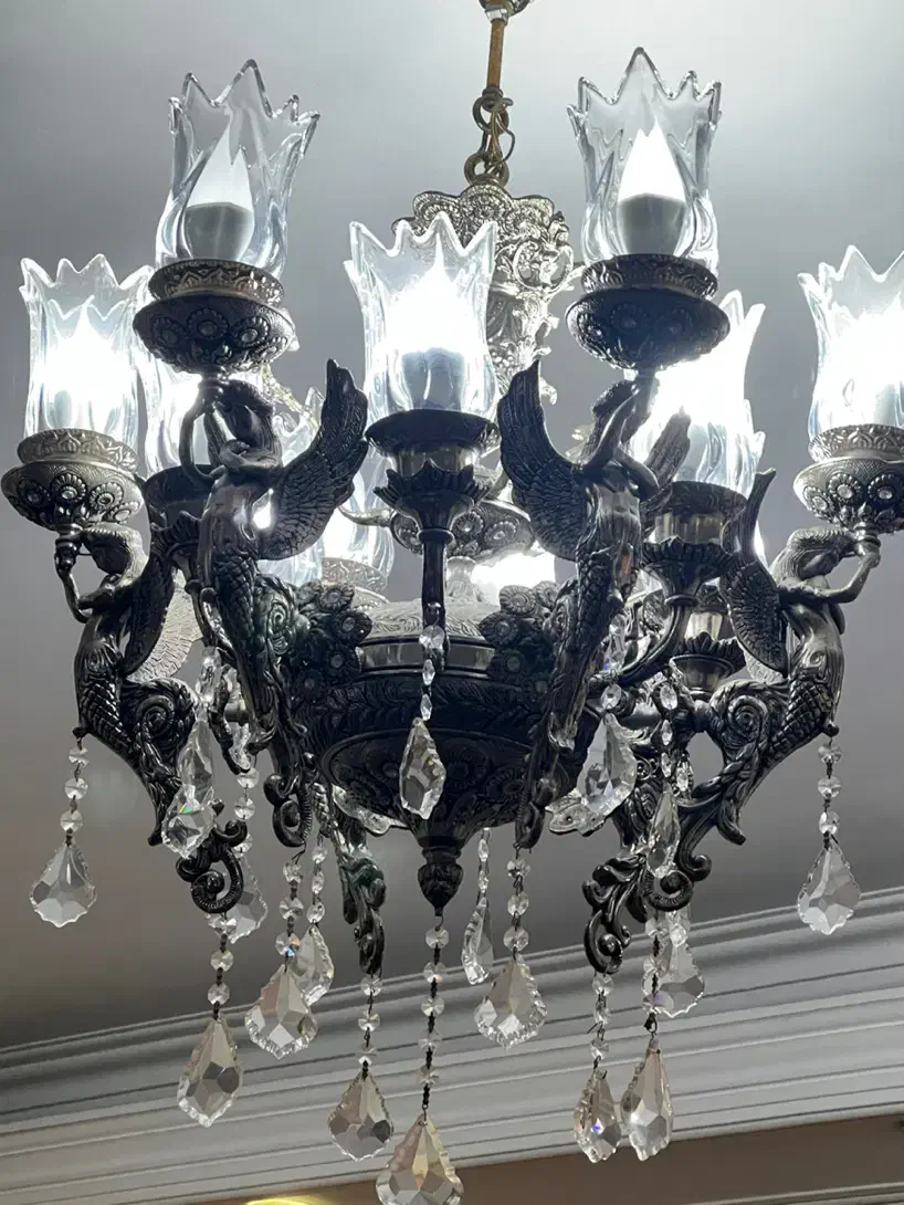 لوستر برنز فرشته بسیار سنگین|لوستر و چراغ آویز|تهران, مجیدیه|دیوار