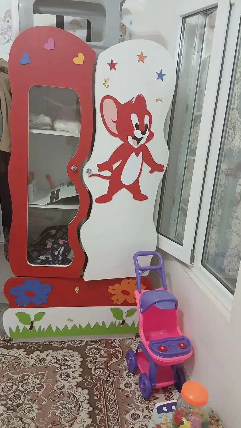 کمد دخترانه تمیز|جاکفشی، کمد، دراور|قائن, |دیوار