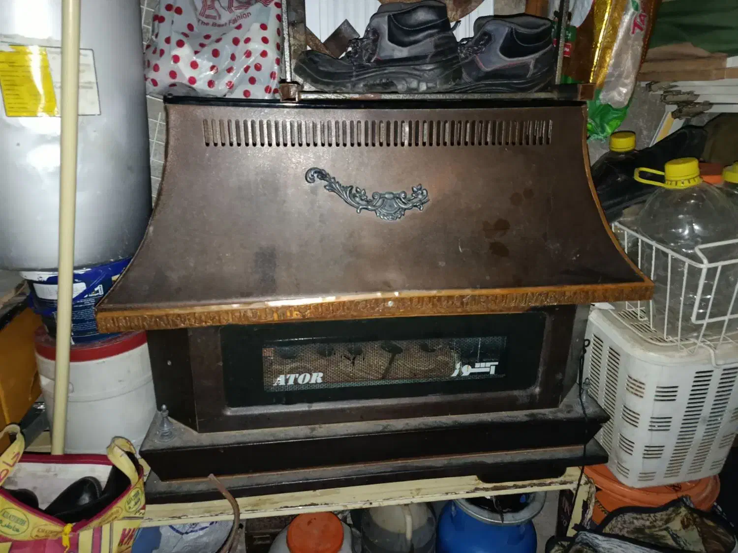 بخاری گازسوز طرح شومینه|بخاری، هیتر، شومینه|ایلام, |دیوار