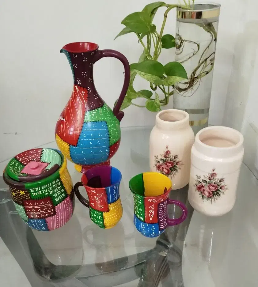 پارچ و لیوان وظروف سفالی|ظروف سرو و پذیرایی|مشهد, عسگریه|دیوار