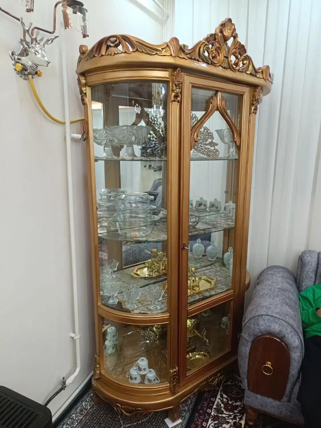 بوفه چوبی|بوفه، ویترین، کنسول|ورزقان, |دیوار