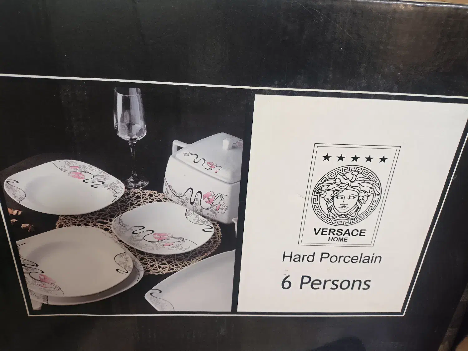 سرویس چینی 12نفره ورساچه|ظروف سرو و پذیرایی|شازند, |دیوار