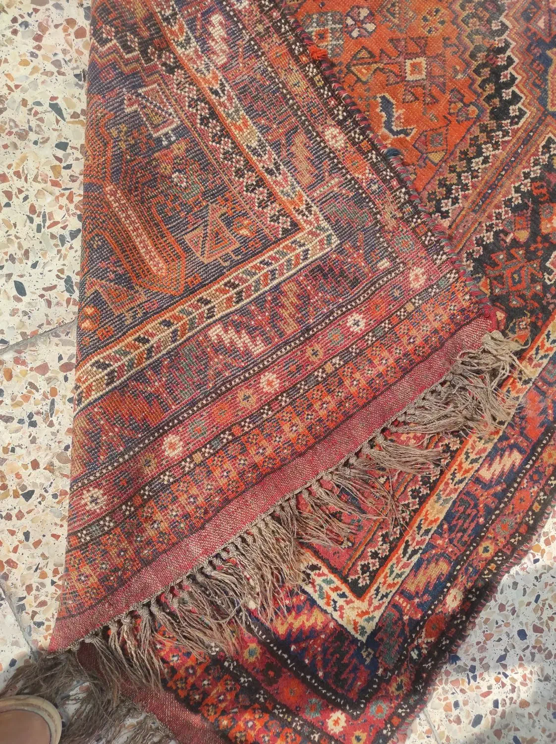 فرش دستبافت باقدمت بالا|فرش|شیراز, قلات|دیوار