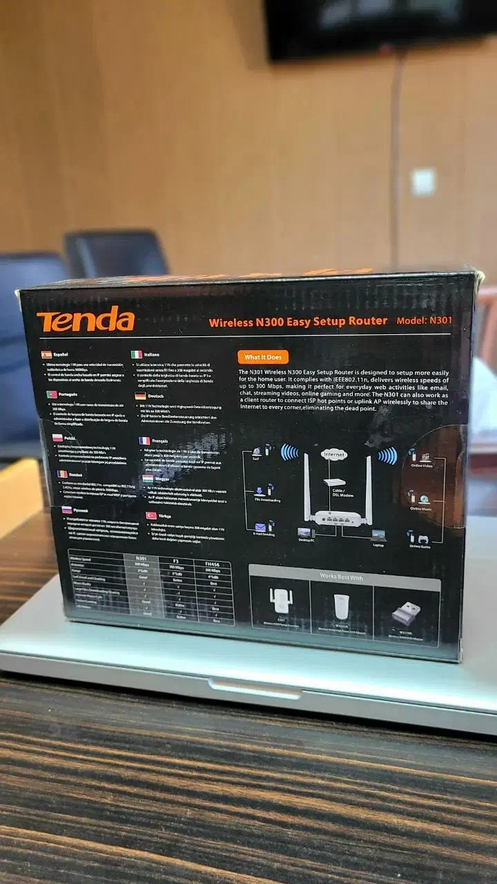تقویت کننده اینترنت - روتر بیسیم N300 تندا|مودم و تجهیزات شبکه|اصفهان, صائب|دیوار