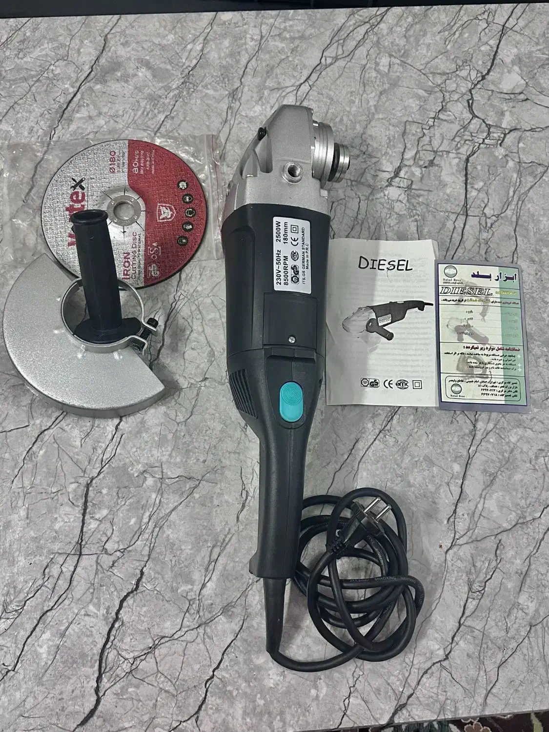 سنگ فرز اصلی دیزل ۲۵۰۰وات قیمت مناسب نو|ابزارآلات|تهران, شهرک ولیعصر شمالی|دیوار