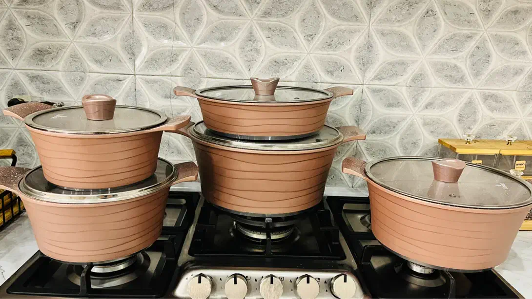 سرویس قابلمه ۱۳ پارچه نو|ظروف پختوپز|قرچک, پویینک|دیوار