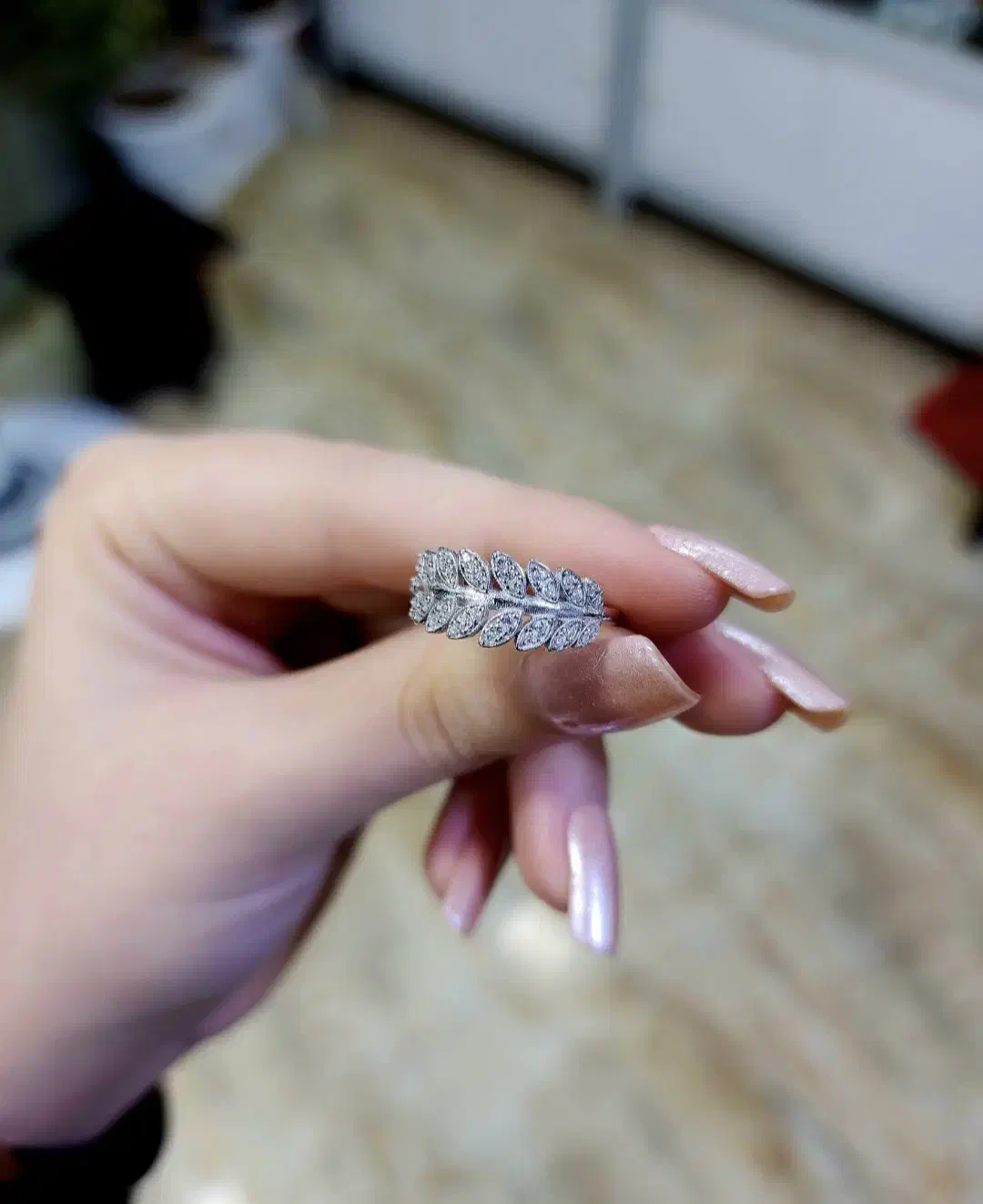 انگشتر فری سایز برگ نقره|بدلیجات|کرمانشاه, |دیوار