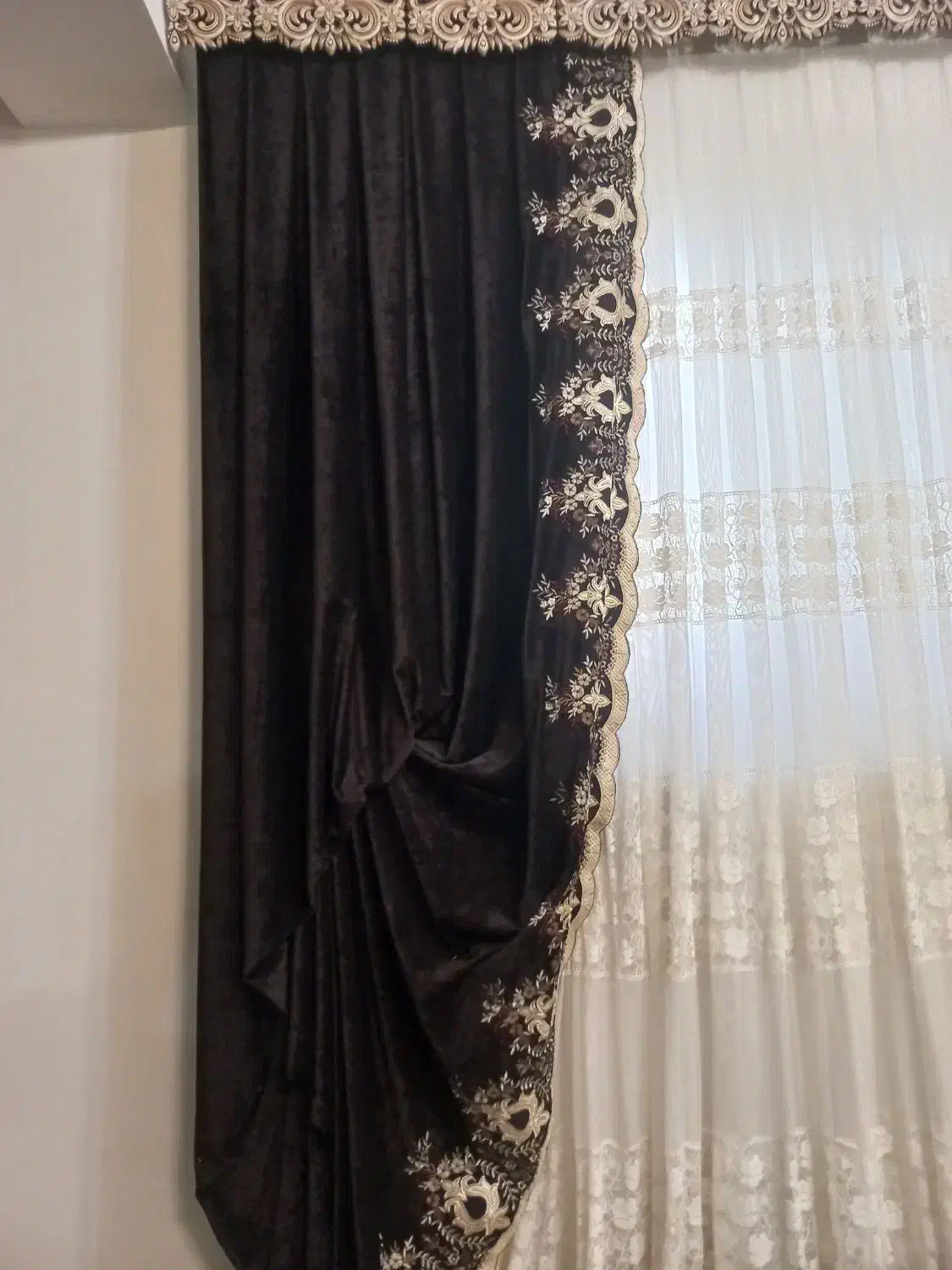 پرده پذیرایی سالم کتیبه|پرده، رانر، رومیزی|رشت, هلال احمر|دیوار