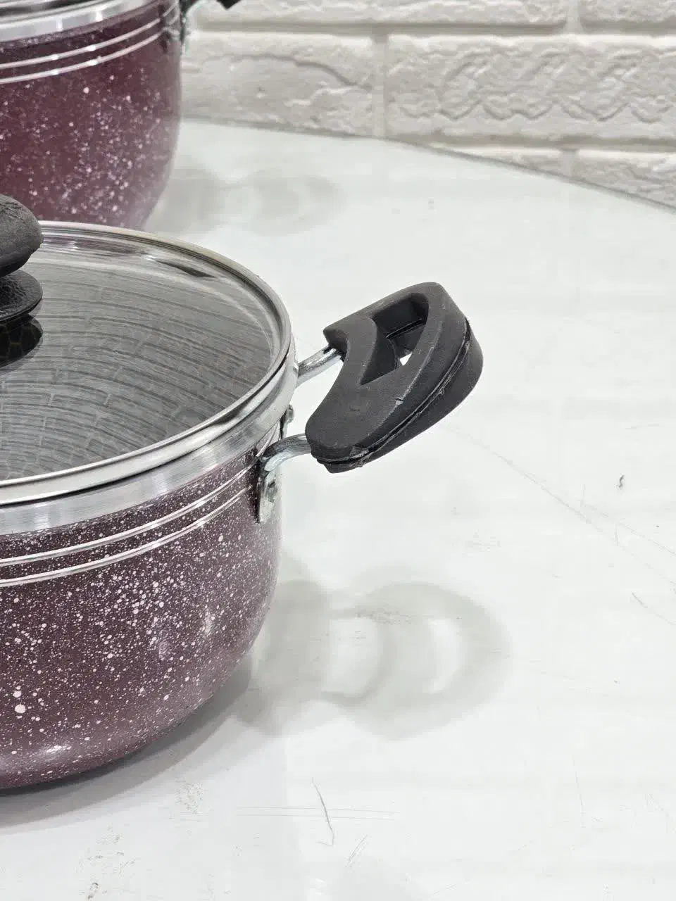 قابلمه دانشجویی گرانیتی زنبوری نچسب ضد خط وخش|ظروف پختوپز|قم, علی آباد سعدگان|دیوار