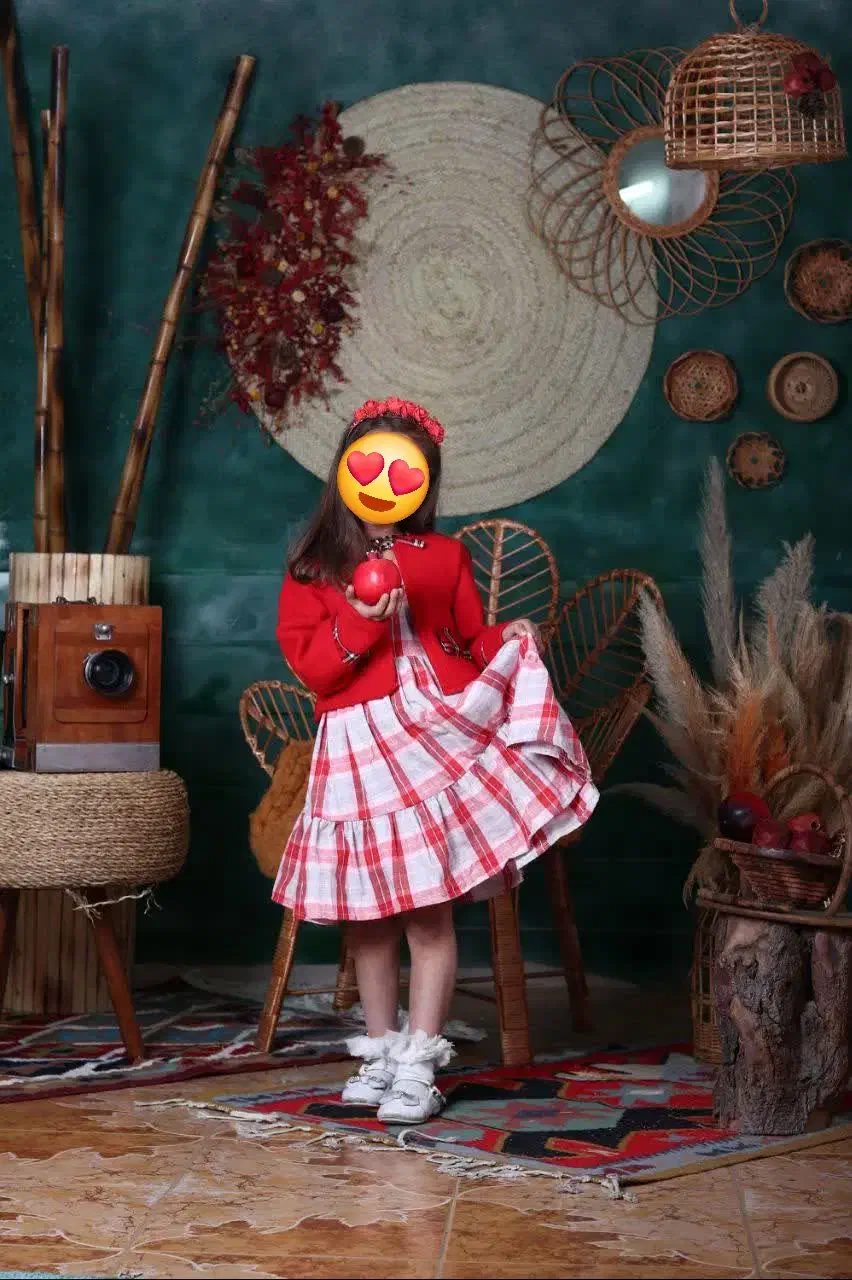 پیراهن یلدایی کت سارافون یلدایی حراج|کفش و لباس بچه|قم, سالاریه|دیوار