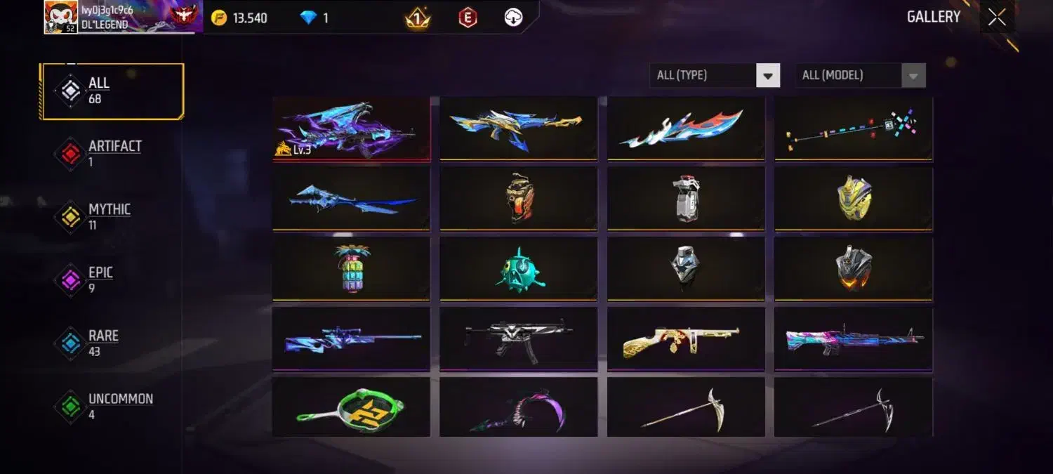 اکانت فری فایر|کنسول، بازی ویدئویی و آنلاین|سیرجان, |دیوار