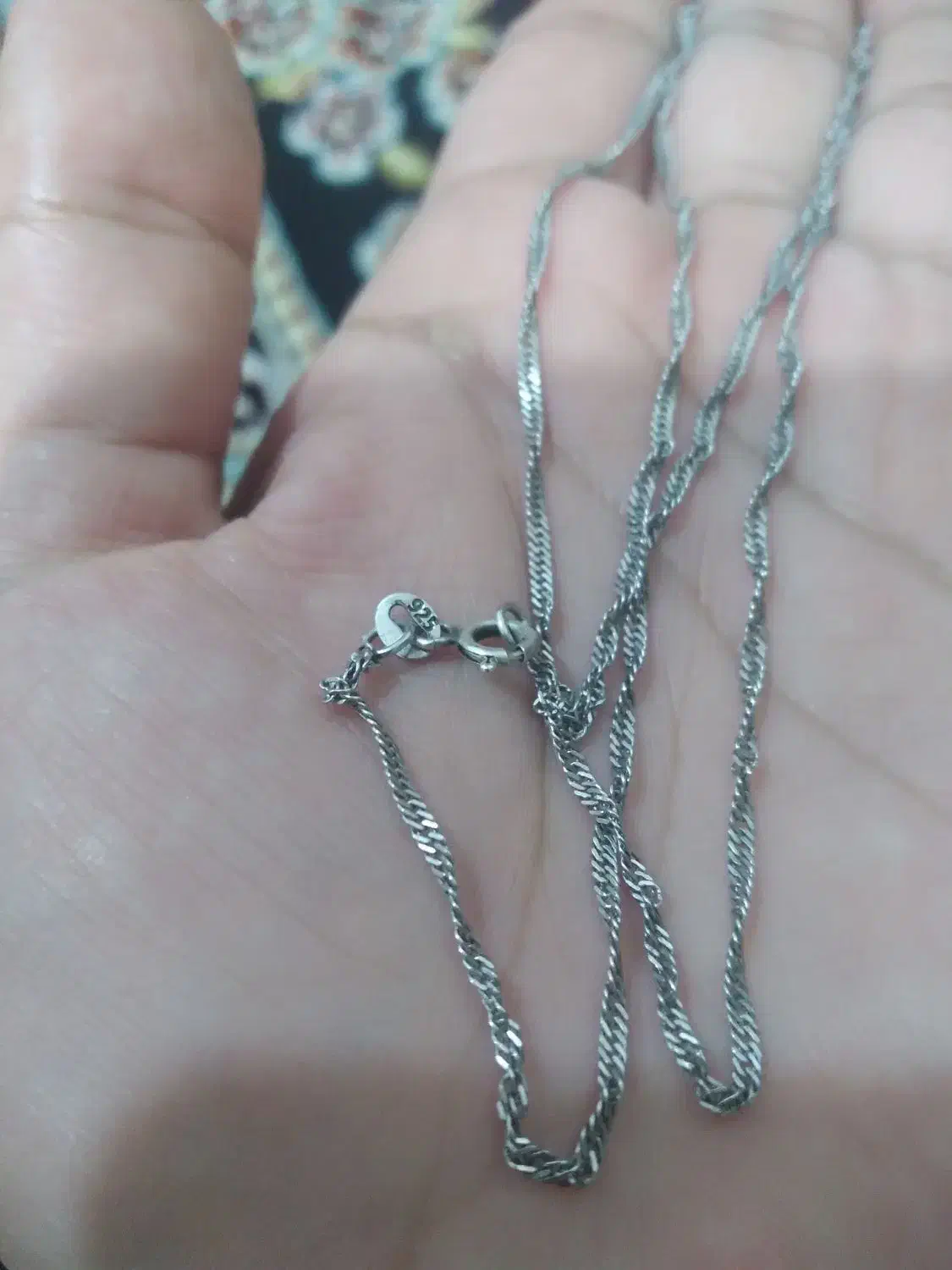 زنجیر نقره عیار ۹۲۵|جواهرات|زاهدان, |دیوار