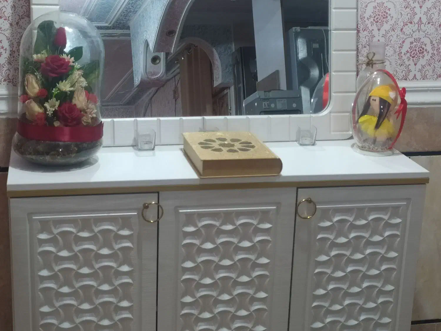 اینه کنسول  و جا کفشی نو|بوفه، ویترین، کنسول|شوشتر, |دیوار