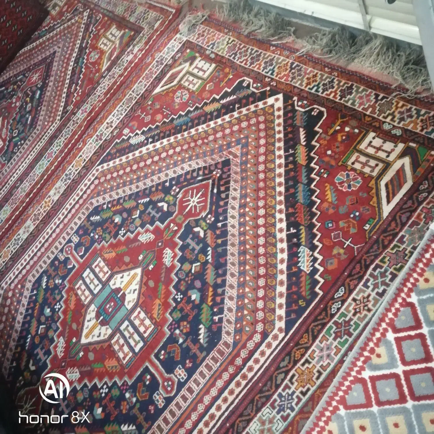 فروش دو عدد فرش دستباف ترکی قدمت دار|فرش|شیراز, گود خزینه|دیوار