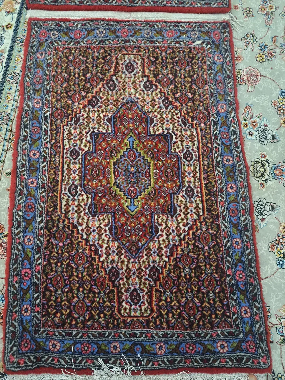 پشتی دستبافت کلاه فرنگ|فرش|سنندج, |دیوار