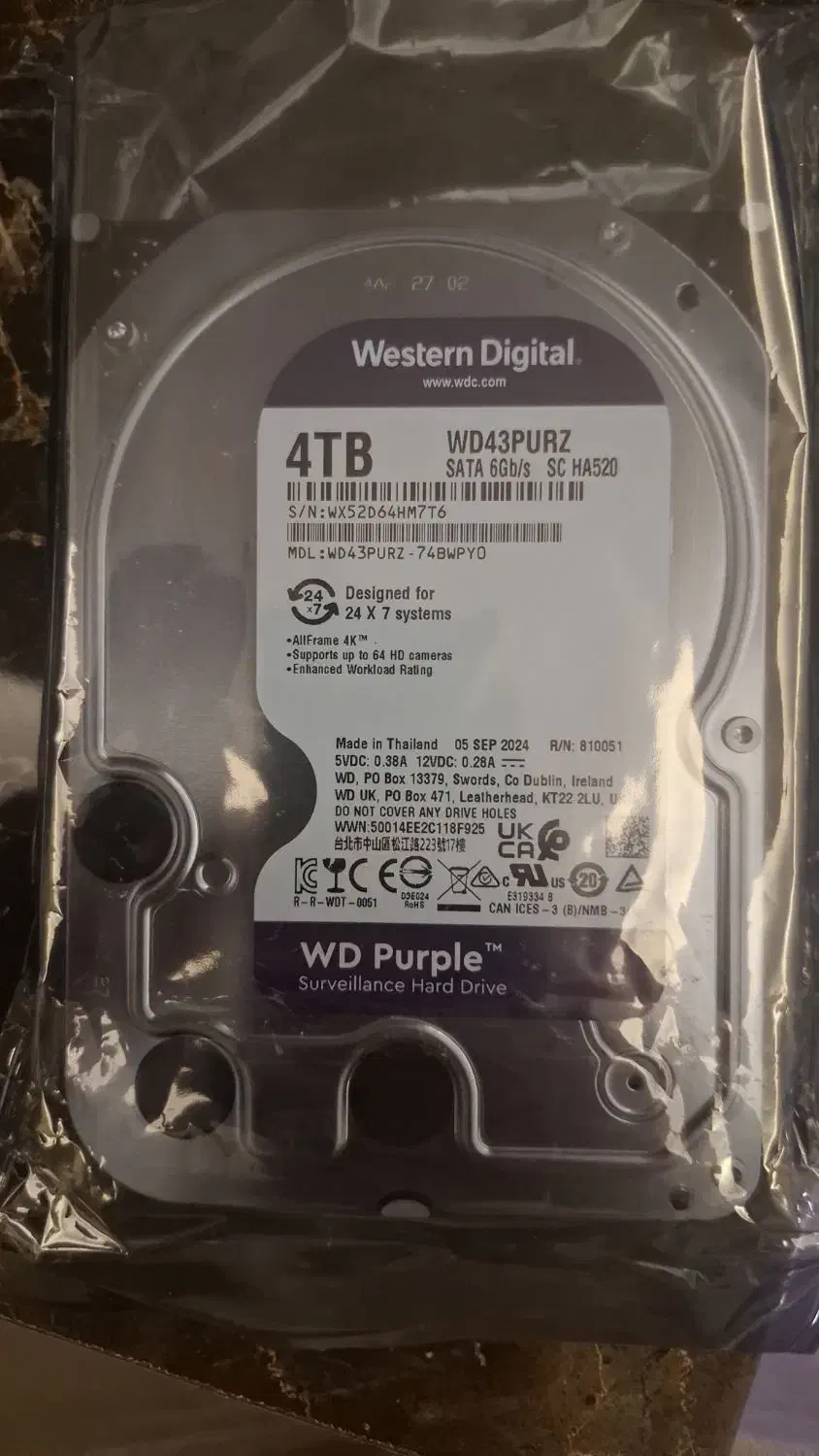 هارد ۴ ترا|قطعات و لوازم جانبی رایانه|فردیس, منظریه|دیوار