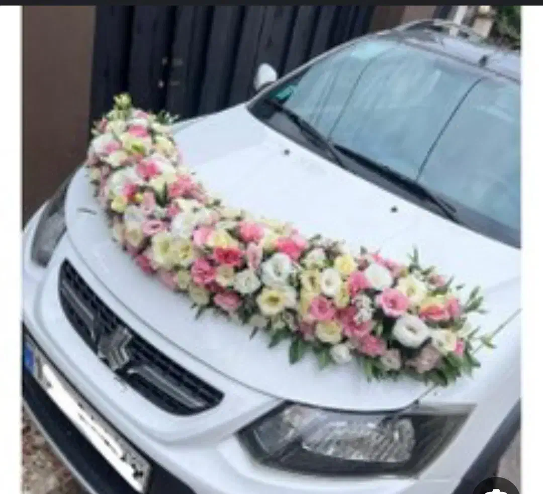 تزیین ماشین عروس1500|گل مصنوعی|زاهدان, |دیوار