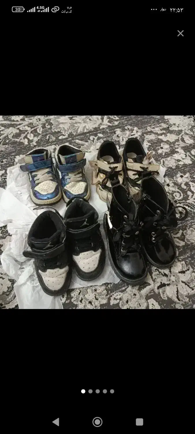 بوت وکتونی بچه گانه ۲۵|کفش و لباس بچه|باقرشهر, |دیوار
