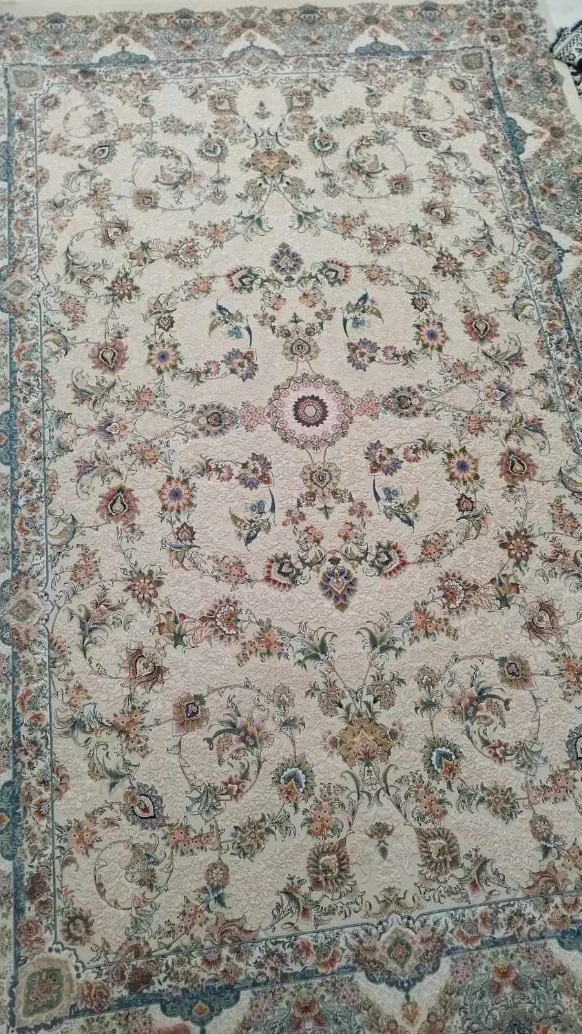 ۲ تخته فرش ۶ متری بهشتی تبریز گل برجسته|فرش|پردیس, فاز ۱۱|دیوار