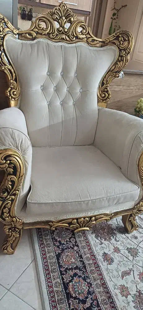 مبلمان استیل ۹نفره به همراه جلو مبلی|مبلمان خانگی و میز عسلی|تهران, مخصوص|دیوار