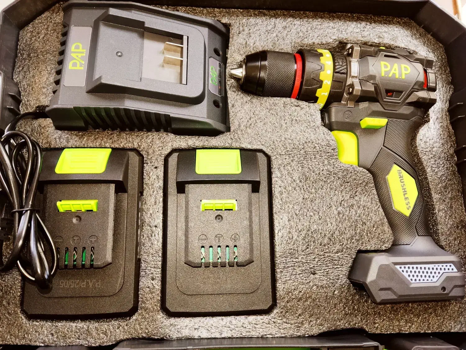 دریل شارژی براشلس pap با یک سال گارانتی|ابزارآلات|اسفراین, |دیوار