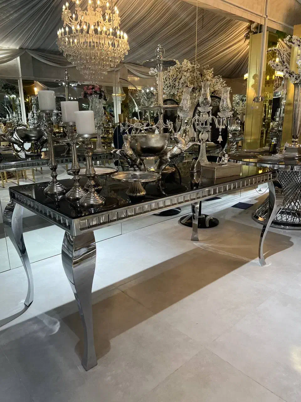 میز فلزی مدل گندم /تالارو تشریفات|عمده‌فروشی|ایجرود, |دیوار