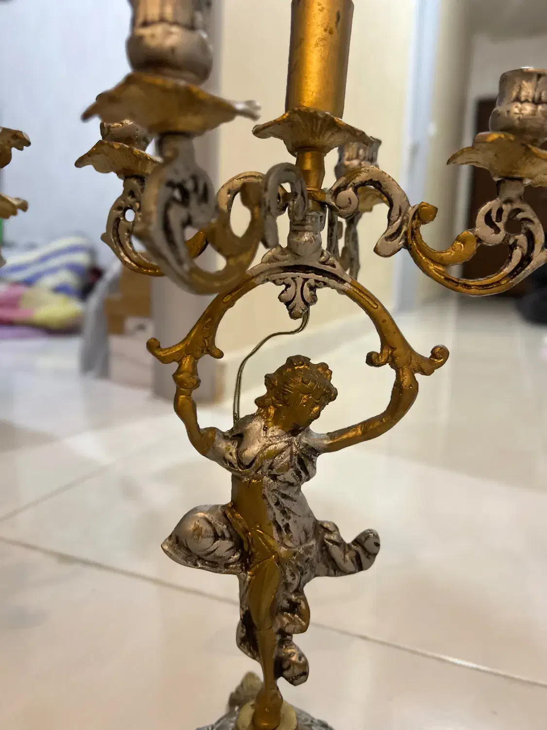 ساعت دیواری چوب راش شمعدون|ساعت دیواری و تزئینی|رشت, دیلمان|دیوار