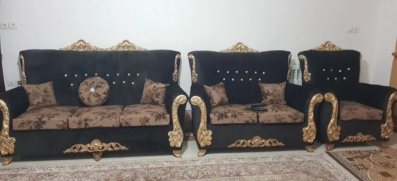 فروش مبلمان 7 نفره سالم با قیمت مناسب|مبلمان خانگی و میز عسلی|بابل, |دیوار