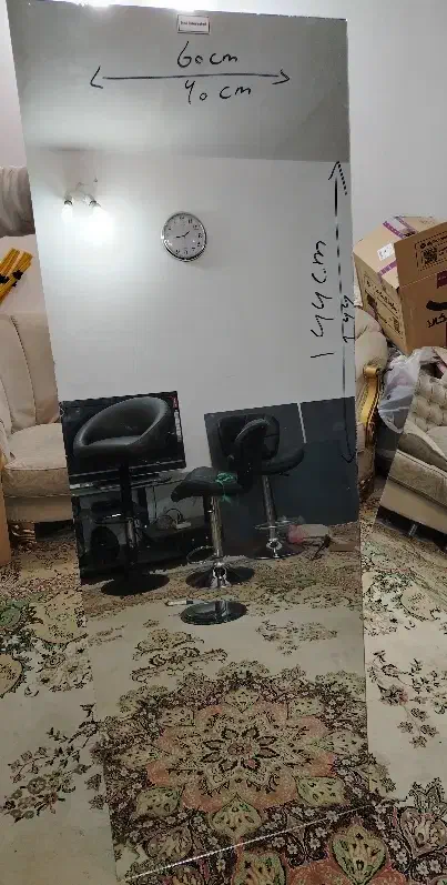 آینه قدی،اینه گرد، آرایشگاهی فوری به علت کمبود جا|آینه|مشهد, رسالت|دیوار