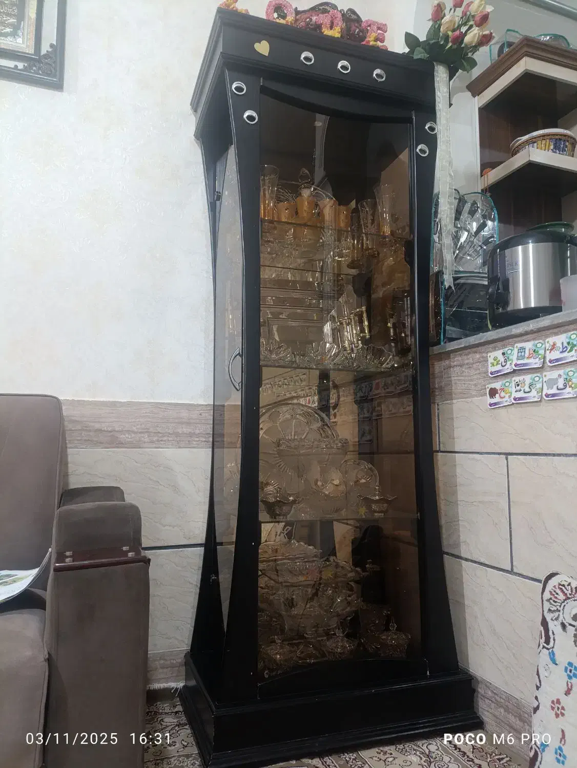 بوفه مشکی|بوفه، ویترین، کنسول|بردسکن, |دیوار