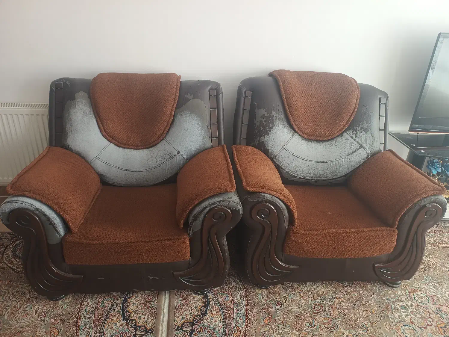 یک دست مبل 7 نفره|مبلمان خانگی و میز عسلی|جوانرود, |دیوار
