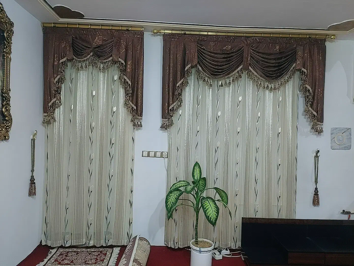 ۳ تا پرده با والان|پرده، رانر، رومیزی|دهگلان, |دیوار