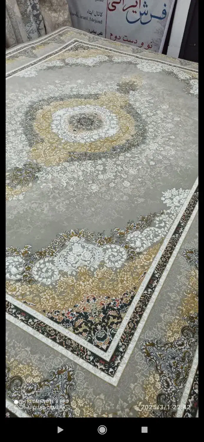 فرش ترنج ۱۲۰۰ شانه آکریلیک در «فرش ایرانی»رجائی۱۱|فرش|بیرجند, |دیوار