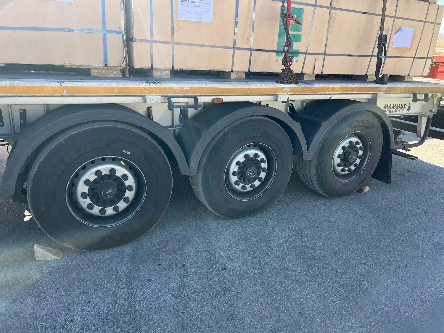 کفی تریلی سه محور پیلسان ماموت رول بر|خودرو سنگین|اصفهان, قلعه طبره|دیوار