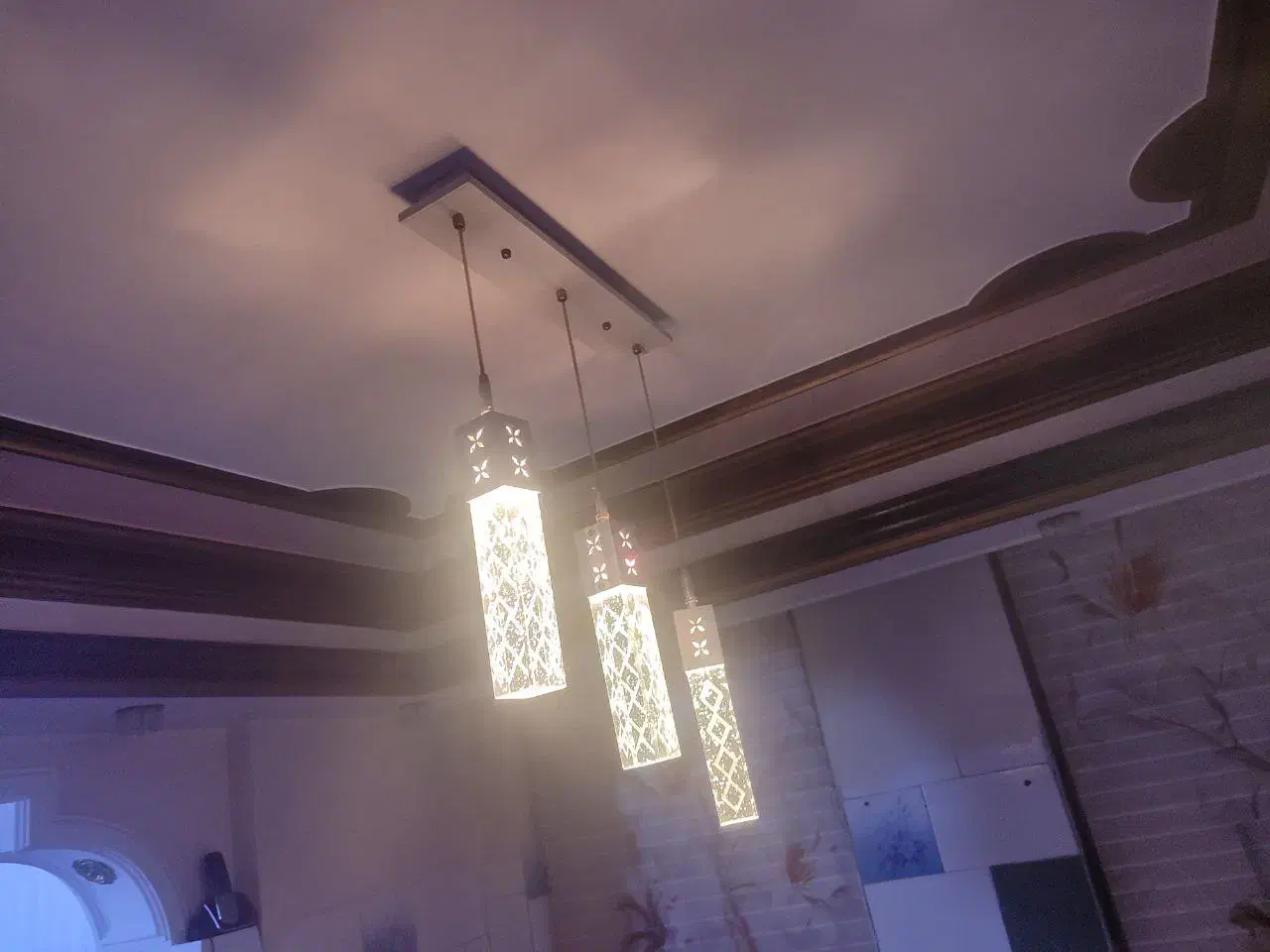 لوستر تمام کریستال|لوستر و چراغ آویز|جوانرود, |دیوار